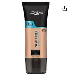 L'Oreal Paris Makeup Infallible Up to 24HR Pro-Glow Foundation, Buff Beige